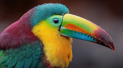 Colorful toucan portrait