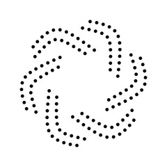 Abstract darkened backdrop creating a void effect in monochrome blackness