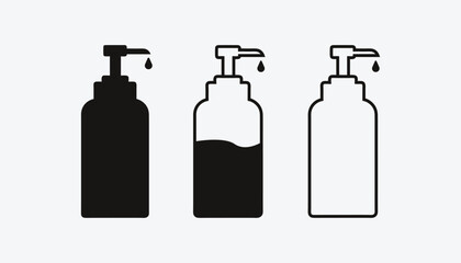 Dispenser Bottle Vector Illustration On White Background