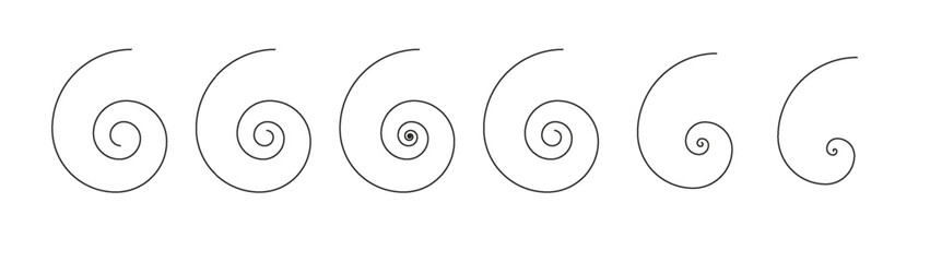 Abstract spiral lines with illusion effect PNG. Psychedelic, hypnotic vortex shapes. Black and white vector design for optical illusions or movement concepts.