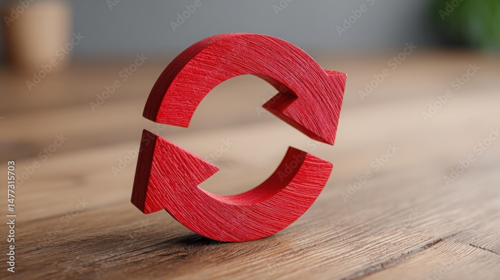 Poster red object on table symbolizing stability during market volatility in an ai-enhanced framework for f