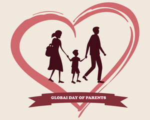 Fototapeta premium Global Day of Parents on june 1 .