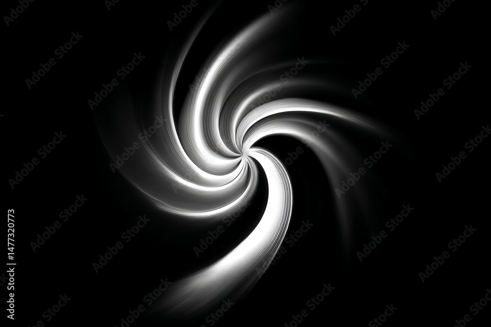 Poster Swirling abstract design creating a sense of movement and depth in a dark background