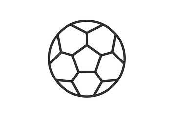 Obraz premium Vector icon of a classic soccer ball designed with pentagonal and hexagonal shapes