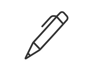 Fototapeta premium Simple vector icon of a pen suitable for illustrating writing themes in design projects or digital applications