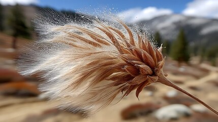 Dry plant seedhead detail