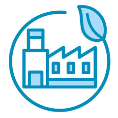 Eco Factory  Icon Element For Design	