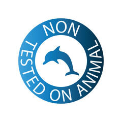 Non tested non animal icon design template