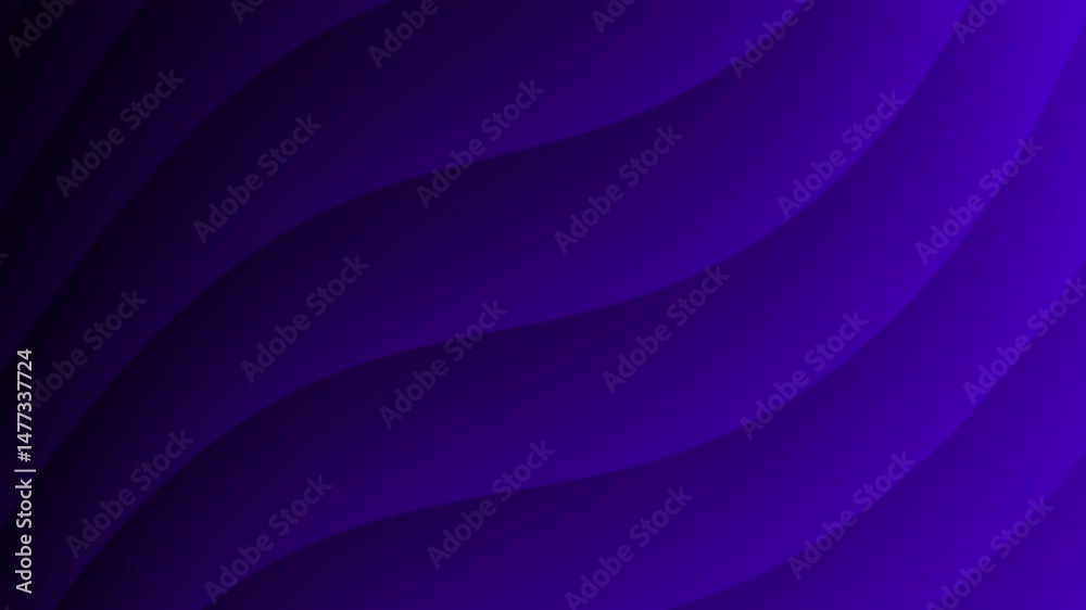 Poster dark purple abstract waves form a smooth, flowing background pattern with a modern and minimal aesth