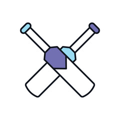 Cricket Bats Vector icon