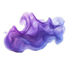Abstract purple smoke background texture design element wallpaper art on transparent background