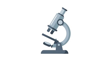 Microscope Illustration for Scientific Research and Medical Studies