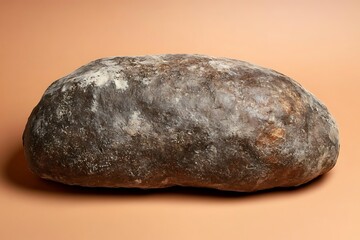 Single loaf of dark rustic bread