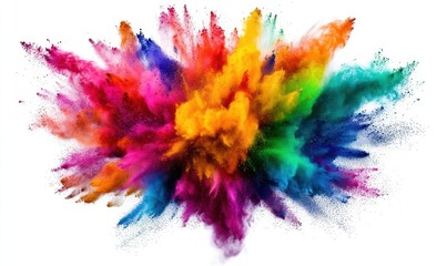 Fototapeta premium Colorful powder explosion (4)