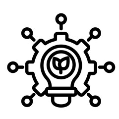 Innovation Hub  Icon Element For Design	