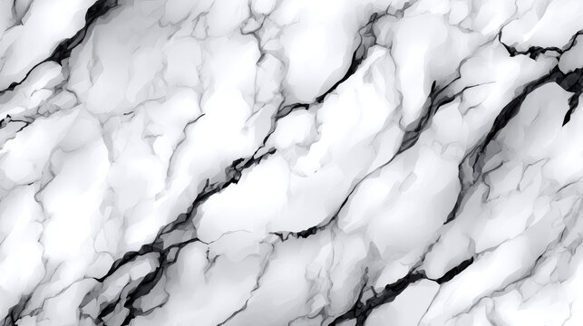 The elegant swirling abstract marble background features a harmonious blend of white and gray tones with distinctive black veins creating an artistic texture.