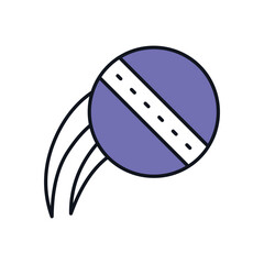Cricket Ball Vector icon