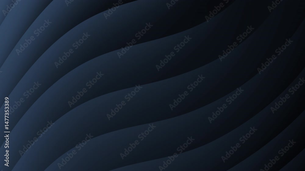 Poster dark, wavy abstract pattern with smooth gradient lines creating a modern, elegant visual effect, abs