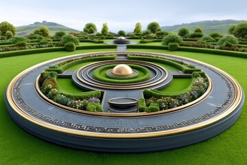 3D rendering of sun path aligned with ancient observatory