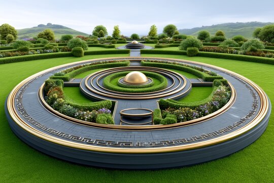 3D rendering of sun path aligned with ancient observatory