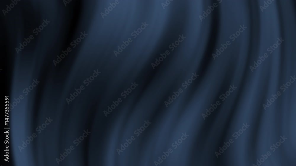 Poster soft, flowing blue and black waves create a smooth abstract background with a gentle gradient effect