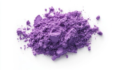 Lilac powder pile
