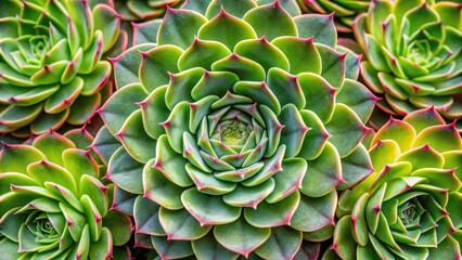 Fototapeta premium Intricate patterns on succulent leaves, leaf, nature, leaf, nature, close-up