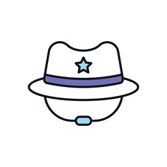 Umpire Hat Vector icon