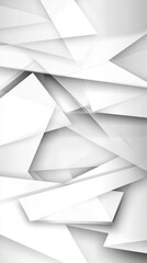 Obraz premium Abstract White Geometric Shapes Composition Graphic Design Background Close-up Minimalist Style Blank Canvas for Text