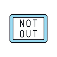 Not Out Vector icon