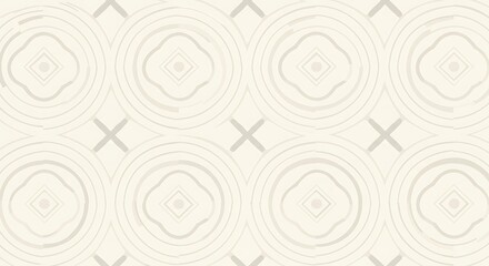 Modern Geometric Line Pattern in Neutral Tones 