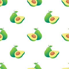 Avocado pattern geometric seamless. fresh avocados pattern.