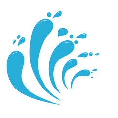 Set of Water drops, black sea ocean waves stencil. Liquid elements, cry droplet icons vector set. Ink, sauce, river isolated splashes