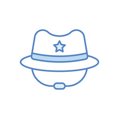 Umpire Hat Vector icon