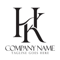 Creative letter HK or KH vector logo design templates for a luxury, fashion, jewelry, and boutique