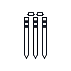 Cricket Wickets Vector icon