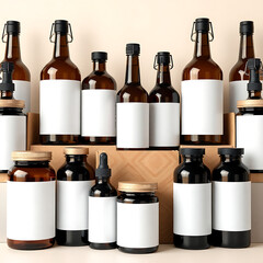 MinimalMock Kemasan KosongMockup &ndash; Botol, Toples, dan Kotak untuk Desain Merek