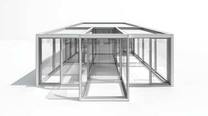 Mini Courtyard House with Wraparound Glazing