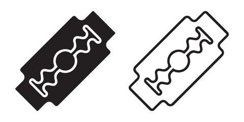 Razor icon. Illustration of a manual shaver.