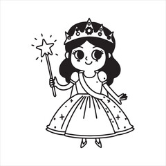 Adorable Baby Girl Dressed as a Royal Little Princess