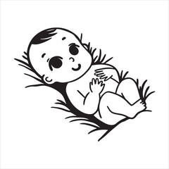 Adorable Precious Baby Portrait with Gentle Expressions