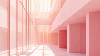 Two Blocks Linked by Central Atrium