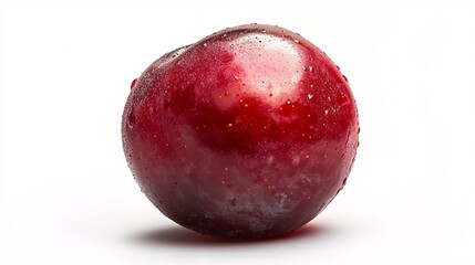 red apple on white background