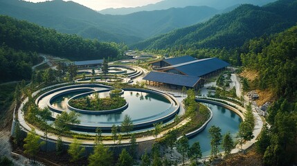 EcoFriendly Farm in Mountain Valley.