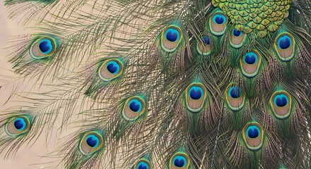 Obraz premium Eyes of the Peacock
