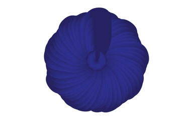blue flower isolated on white