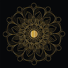 Luxury Background with Ethnic Mandala Ornament