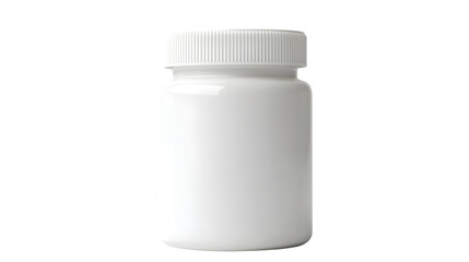 Professional Blank White Aspirin Jar Mockup for Pills Presentation