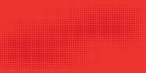Abstract dots halftone red color pattern gradient texture with technology digital background.