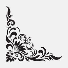 Corner ornament vector illustration design
